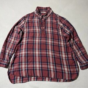 Red and Blue Long Sleeve Tee